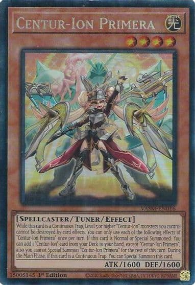 Centur Ion Primera CR Valiant Smashers Yu-Gi-Oh! card
