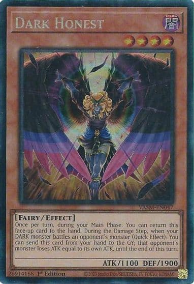 Dark Honest CR Valiant Smashers Yu-Gi-Oh! card