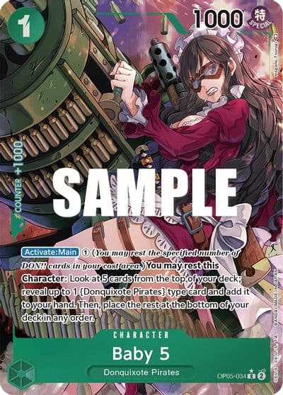 Baby 5 034 Alternate Art Awakening of the New Era One Piece card