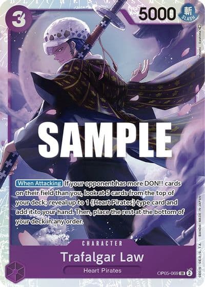 Trafalgar Law 069 Awakening of the New Era One Piece card