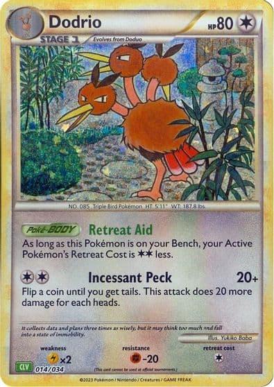 Dodrio Trading Card Game Classic Pokemon card
