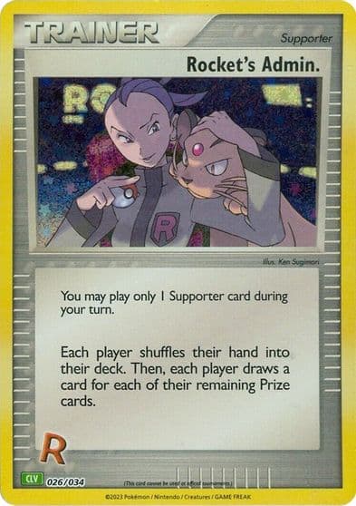 Rocket's Admin. (CLV) Trading Card Game Classic Pokemon card
