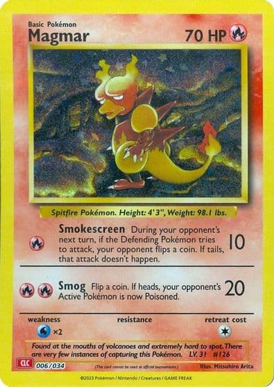 Magmar Trading Card Game Classic Pokemon card