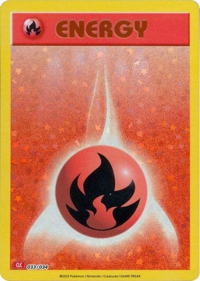 Basic Fire Energy Trading Card Game Classic Pokemon card