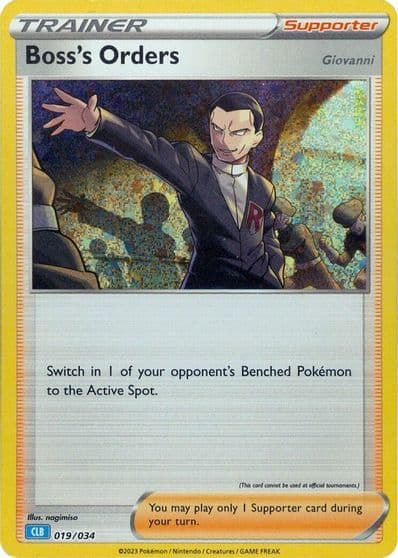 Boss's Orders (CLB) Trading Card Game Classic Pokemon card