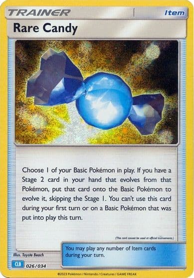 Rare Candy (CLB) Trading Card Game Classic Pokemon card