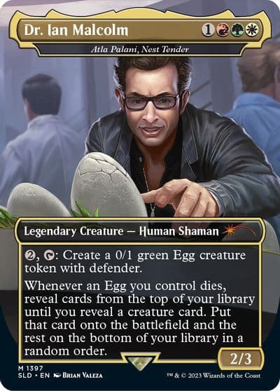 Dr Ian Malcolm Atla Palani Nest Tender Secret Lair Drop Series Magic card