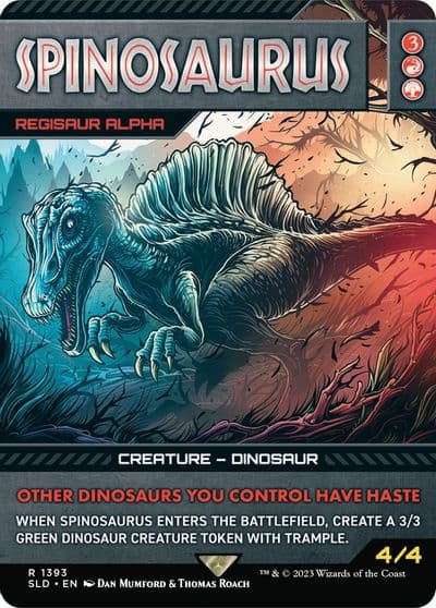 Spinosaurus Regisaur Alpha Secret Lair Drop Series Magic card