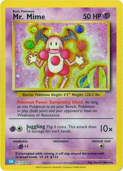 Mr. Mime Trading Card Game Classic Pokemon card