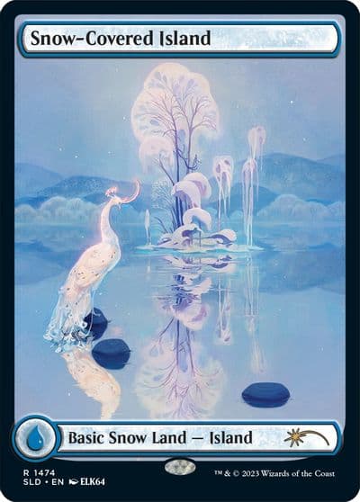 Snow Covered Island 1474 Secret Lair Drop Series Magic card