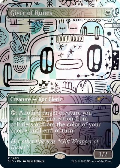 Giver of Runes Rainbow Foil Secret Lair Drop Series Magic card