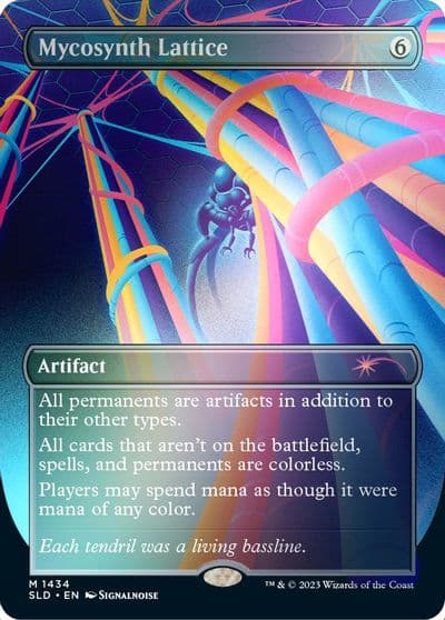 Mycosynth Lattice Rainbow Foil Secret Lair Drop Series Magic card