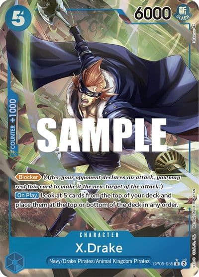 XDrake Alternate Art Awakening of the New Era One Piece card