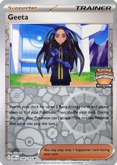 Geeta (Regional Championships) League & Championship Cards Pokemon card