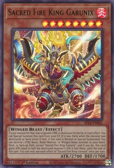 Sacred Fire King Garunix Structure Deck: Fire Kings Yu-Gi-Oh! card