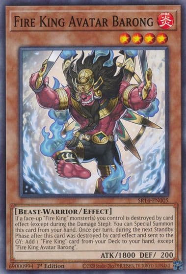 Fire King Avatar Barong Structure Deck: Fire Kings Yu-Gi-Oh! card