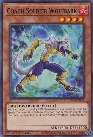 Coach Soldier Wolfbark Structure Deck: Fire Kings Yu-Gi-Oh! card