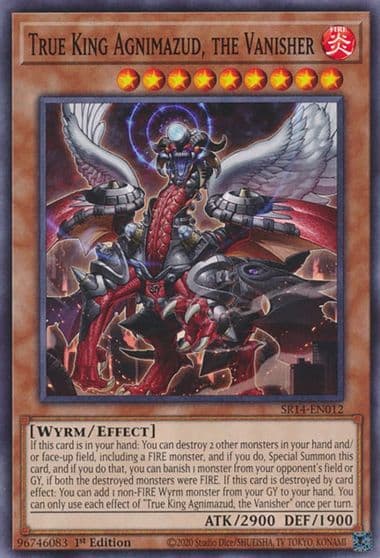 True King Agnimazud the Vanisher Structure Deck: Fire Kings Yu-Gi-Oh! card