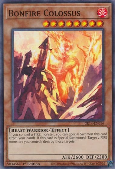 Bonfire Colossus Structure Deck: Fire Kings Yu-Gi-Oh! card