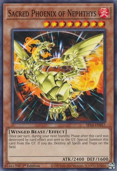 Sacred Phoenix of Nephthys Structure Deck: Fire Kings Yu-Gi-Oh! card