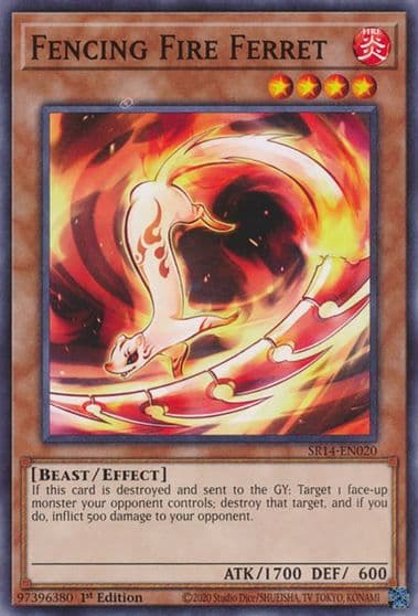 Fencing Fire Ferret Structure Deck: Fire Kings Yu-Gi-Oh! card