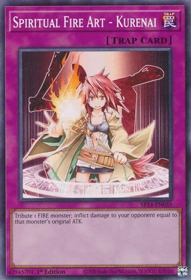 Spiritual Fire Art Kurenai Structure Deck: Fire Kings Yu-Gi-Oh! card