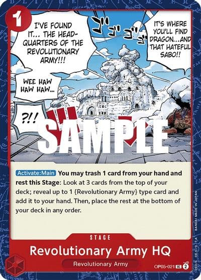 Revolutionary Army HQ Awakening of the New Era One Piece card