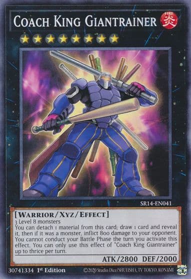 Coach King Giantrainer Structure Deck: Fire Kings Yu-Gi-Oh! card