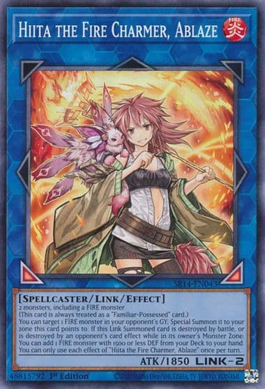 Hiita the Fire Charmer Ablaze Structure Deck: Fire Kings Yu-Gi-Oh! card