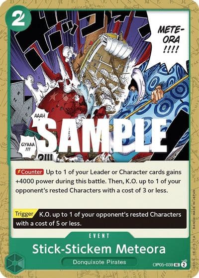 Stick Stickem Meteora Awakening of the New Era One Piece card