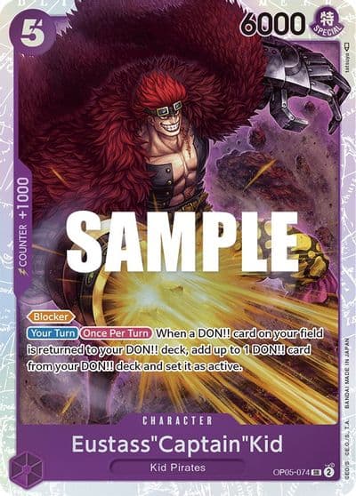 EustassCaptainKid Awakening of the New Era One Piece card