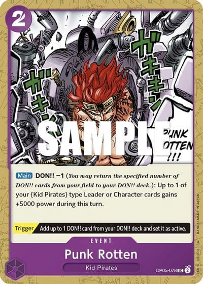 Punk Rotten Awakening of the New Era One Piece card