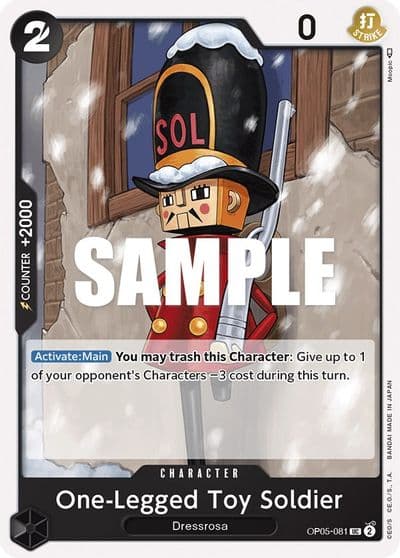 One Legged Toy Soldier Awakening of the New Era One Piece card