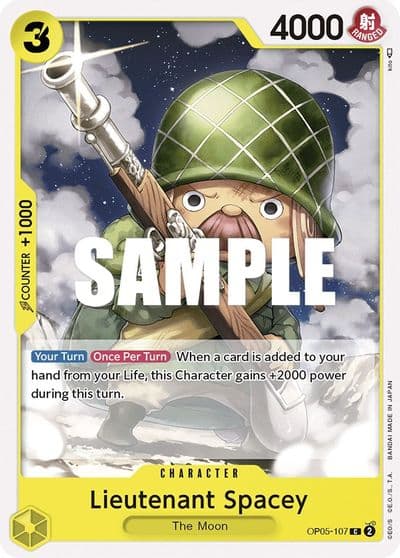 Lieutenant Spacey Awakening of the New Era One Piece card