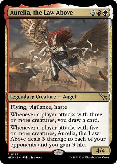 Aurelia the Law Above Murders at Karlov Manor Magic card
