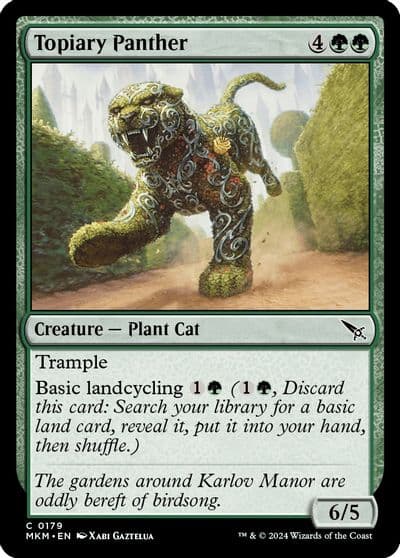 Topiary Panther Murders at Karlov Manor Magic card