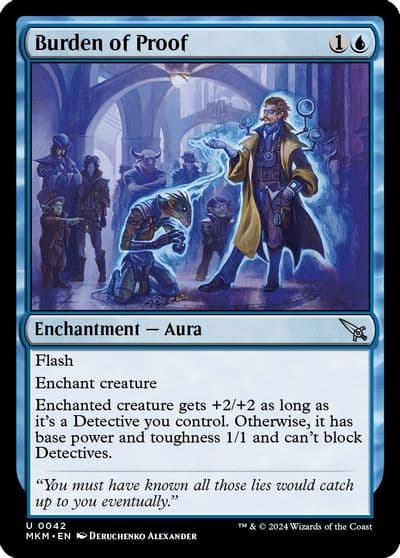 Burden of Proof Murders at Karlov Manor Magic card