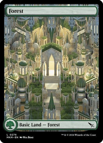 Forest 0276 Murders at Karlov Manor Magic card