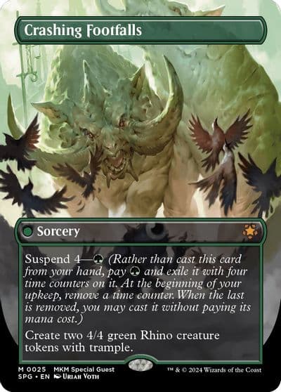 Crashing Footfalls Borderless Special Guests Magic card