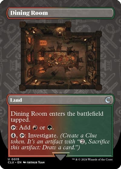 Dining Room Borderless Ravnica: Clue Edition Magic card