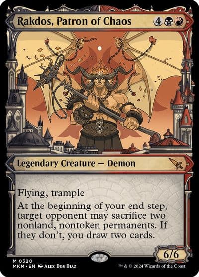 Rakdos Patron of Chaos Showcase 0320 Murders at Karlov Manor Magic card