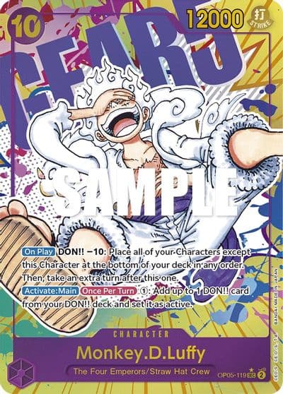 MonkeyDLuffy 119 Alternate Art Awakening of the New Era One Piece card