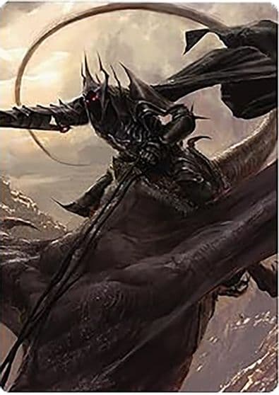 Witch king Sky Scourge Art Card Art Series: Universes Beyond: The Lord of the Rings: Tales of Middle-earth Magic card