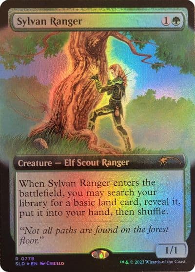 Sylvan Ranger Extended Art Secret Lair Drop Series Magic card