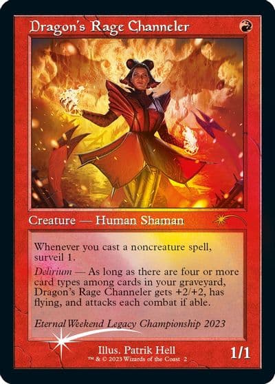 Dragons Rage Channeler Retro Frame Eternal Weekend 2023 Promo Unique and Miscellaneous Promos Magic card