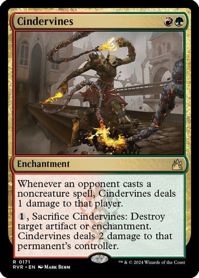 Cindervines Ravnica Remastered Magic card