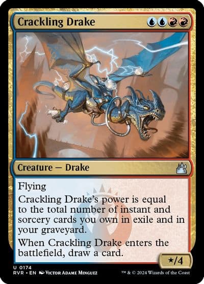 Crackling Drake Ravnica Remastered Magic card