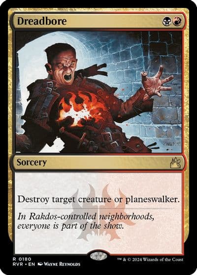 Dreadbore Ravnica Remastered Magic card