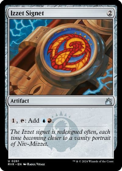Izzet Signet Ravnica Remastered Magic card