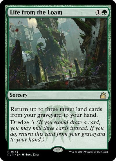 Life from the Loam Ravnica Remastered Magic card